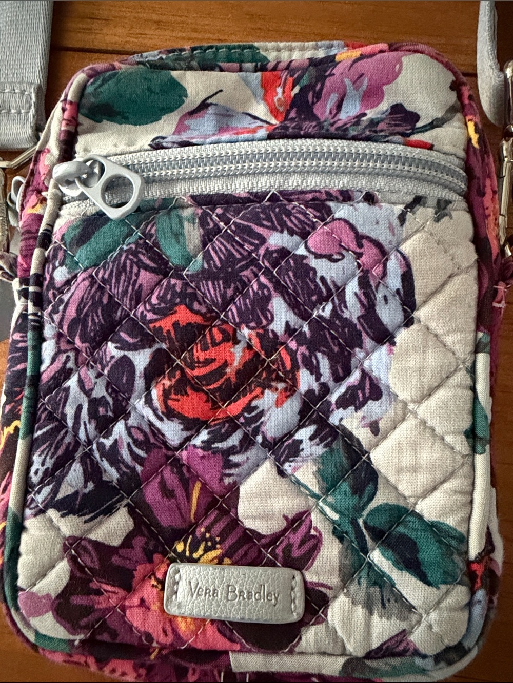 Vera Bradley Quilted Floral Crossbody - Purple Multi